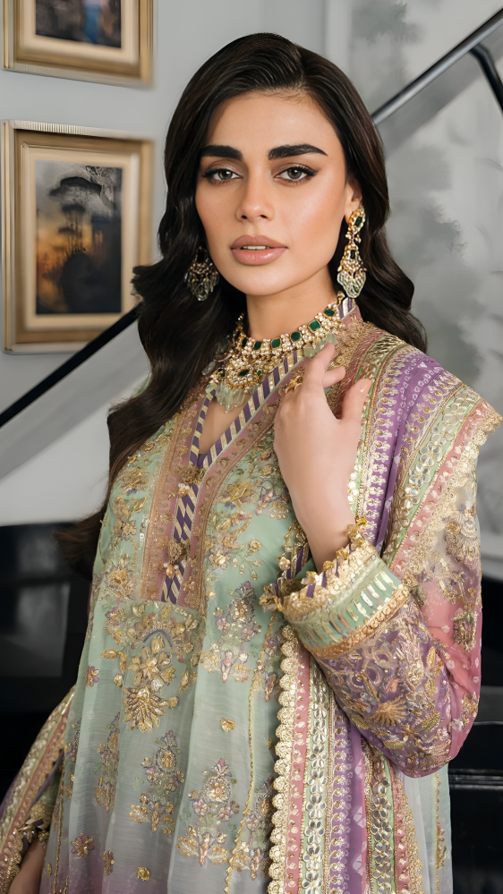Luxury Shefoon Premium Stitched Suit 3 Piece Dress - LEC-15