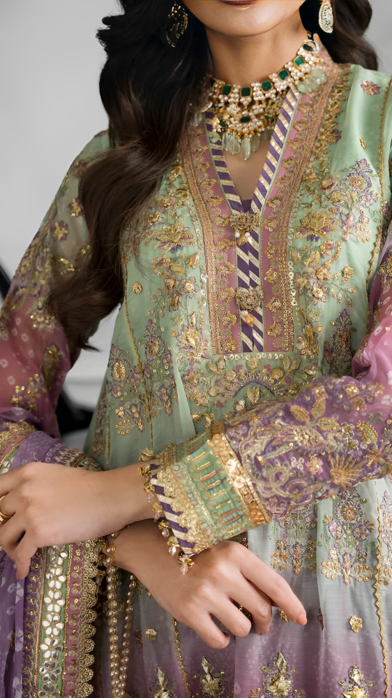 Luxury Shefoon Premium Stitched Suit 3 Piece Dress - LEC-15