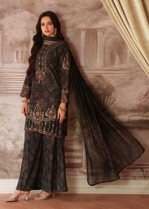 Luxury Lawn Premium Stitched Suit 3 Piece - LEC-05