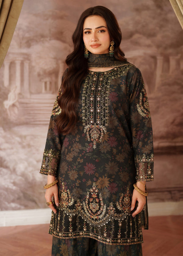 Luxury Lawn Premium Stitched Suit 3 Piece - LEC-05