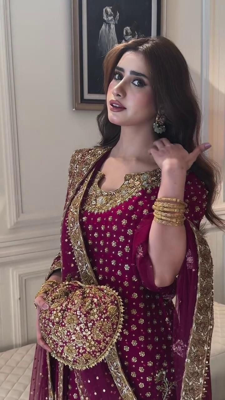 Luxury Lawn Premium Stitched Suit 3 Piece Dress - LEC-12