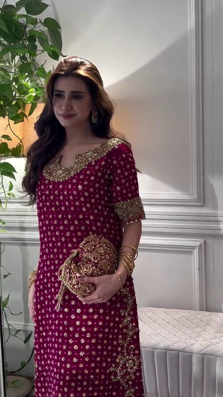 Luxury Lawn Premium Stitched Suit 3 Piece Dress - LEC-12