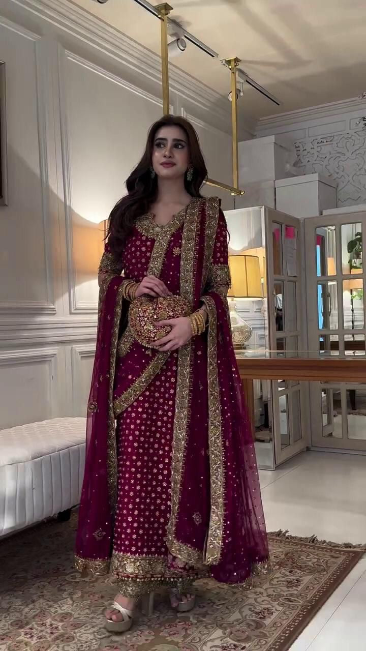 Luxury Lawn Premium Stitched Suit 3 Piece Dress - LEC-12