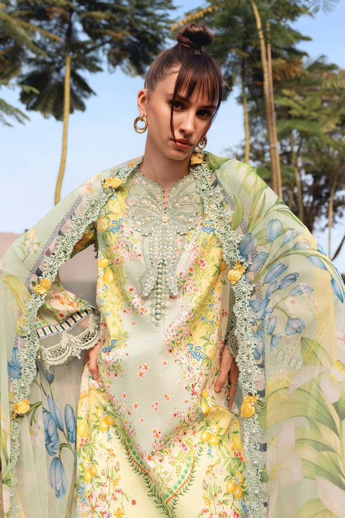 Luxury Lawn Stitched Suit 3 piece - 2025 - LE-05