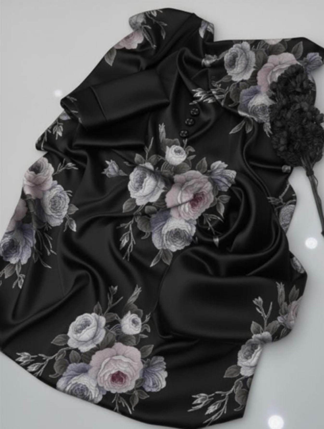 DIGITAL PRINTED SHAMOZ SILK 3 PIECE SUIT